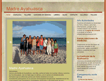 Tablet Screenshot of madreayahuasca.com